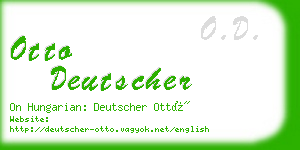 otto deutscher business card